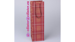 Papierová darčeková taška na 1 víno 36 × 11 × 10 cm, 15076